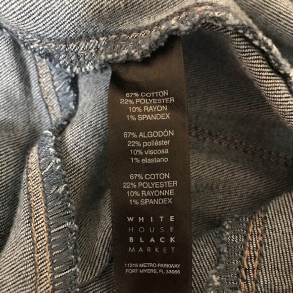 White House Black Market Women's Extra High Rise Denim™ Utility Trouser Jeans - Picture 10 of 12